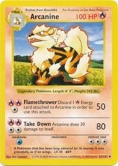 Arcanine - 23/102 - Uncommon - 1st Edition - Shadowless Edition